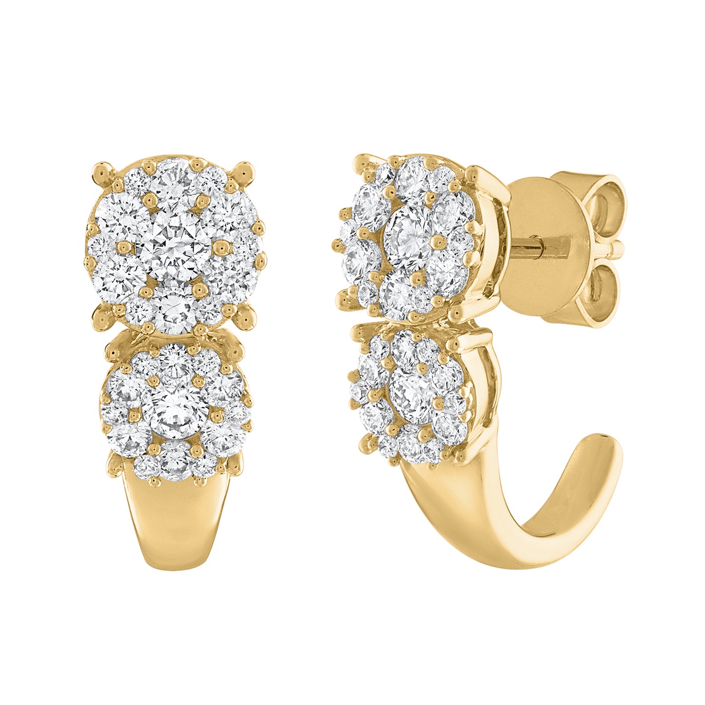 Hanging Cluster Earrings E3109