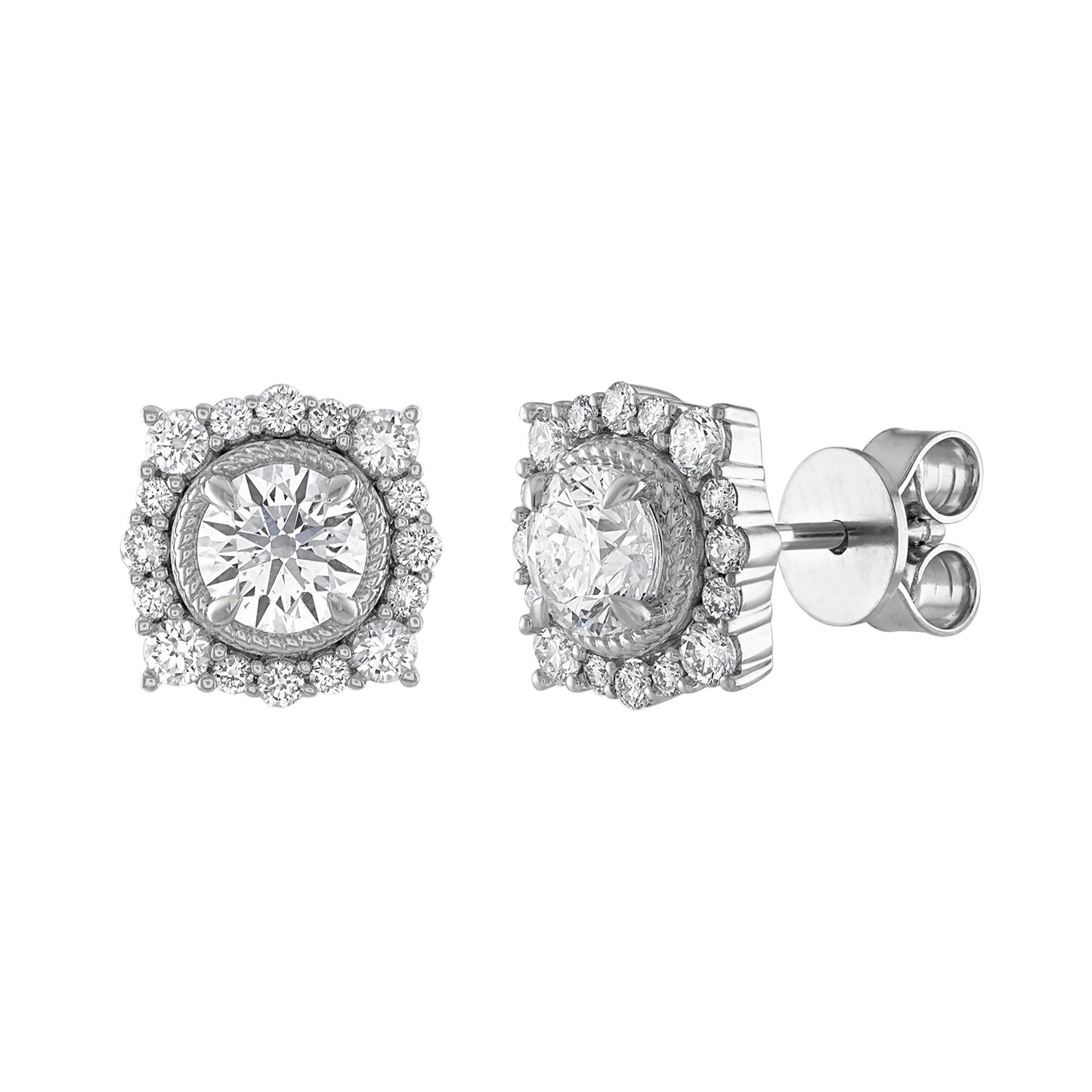 Halo Stud Earrings E3122