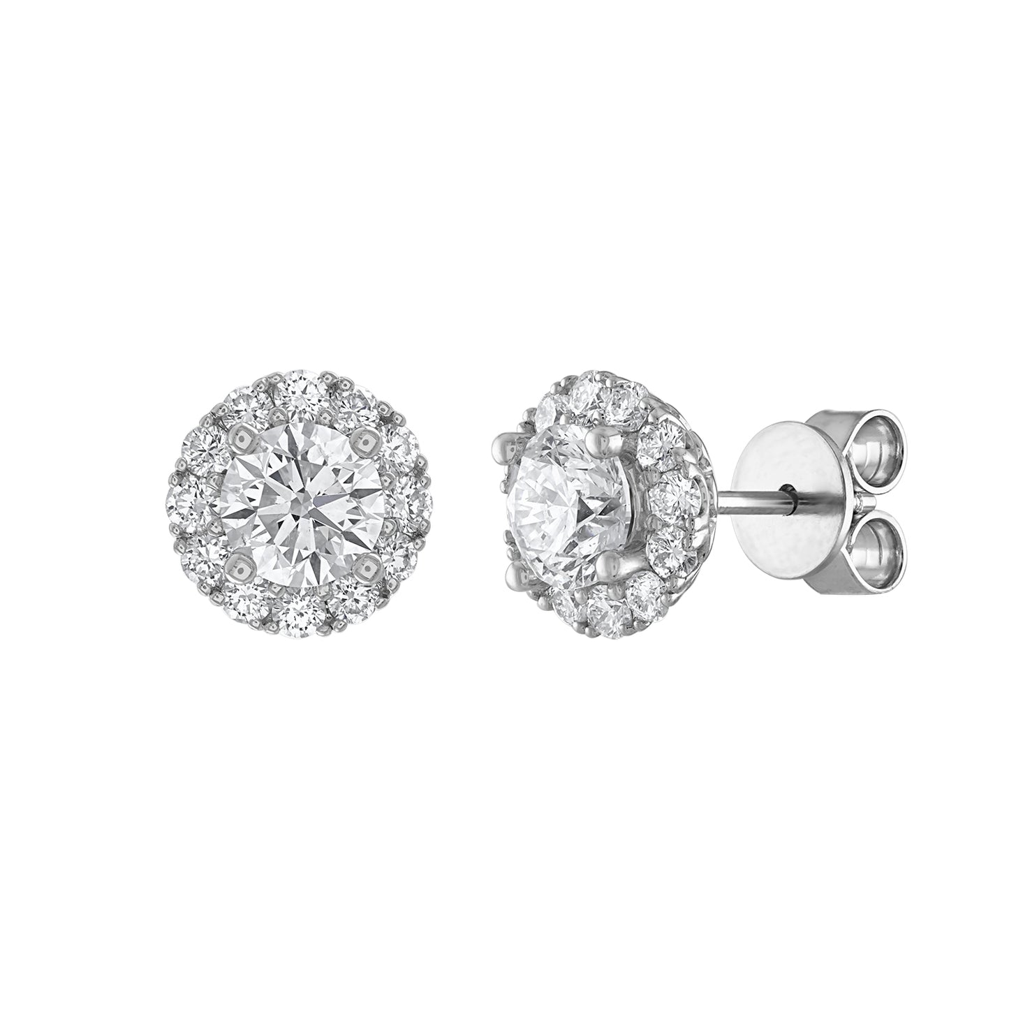 Halo Stud Earrings E3123