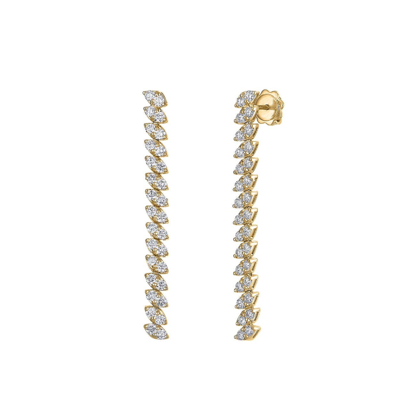 Diamond Marquise Illusion Drop Earrings E3143