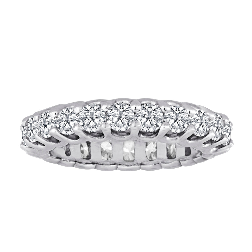 U Prong Diamond Eternity Band R6016
