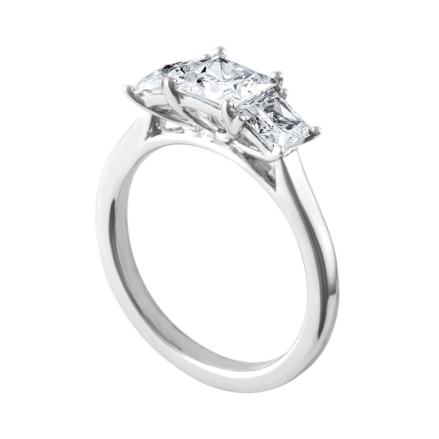 Three-Stone Oval Diamond Engagement Ring R6058