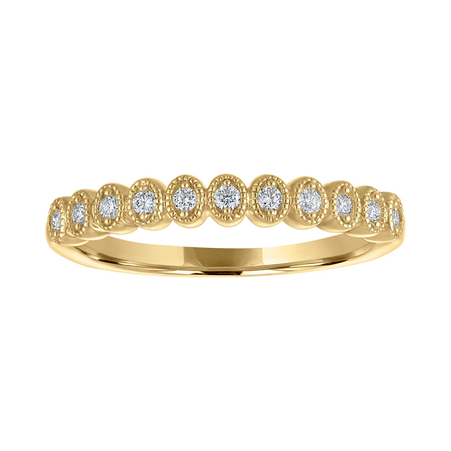 Milgrain Round Diamond Band R6244