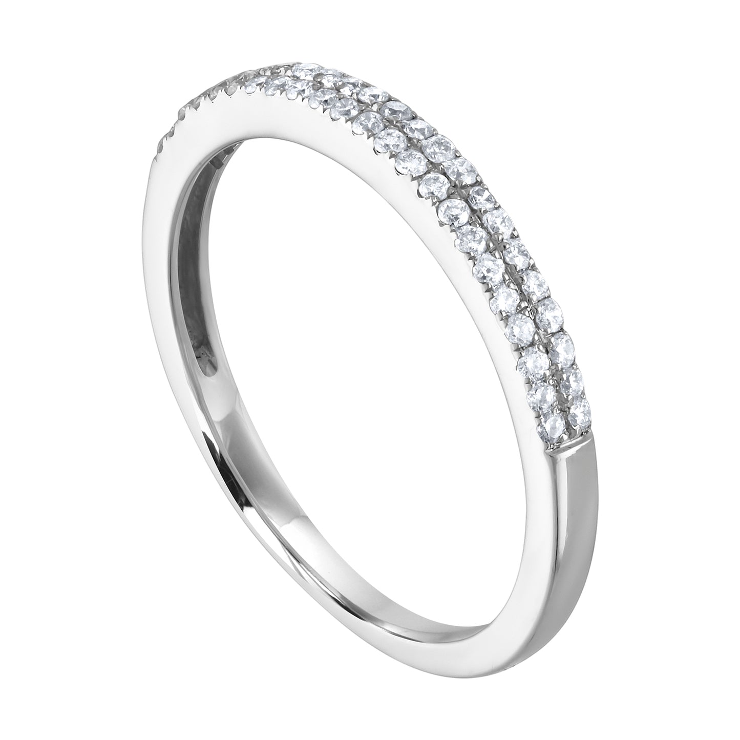Double Row Diamond Band RB8036
