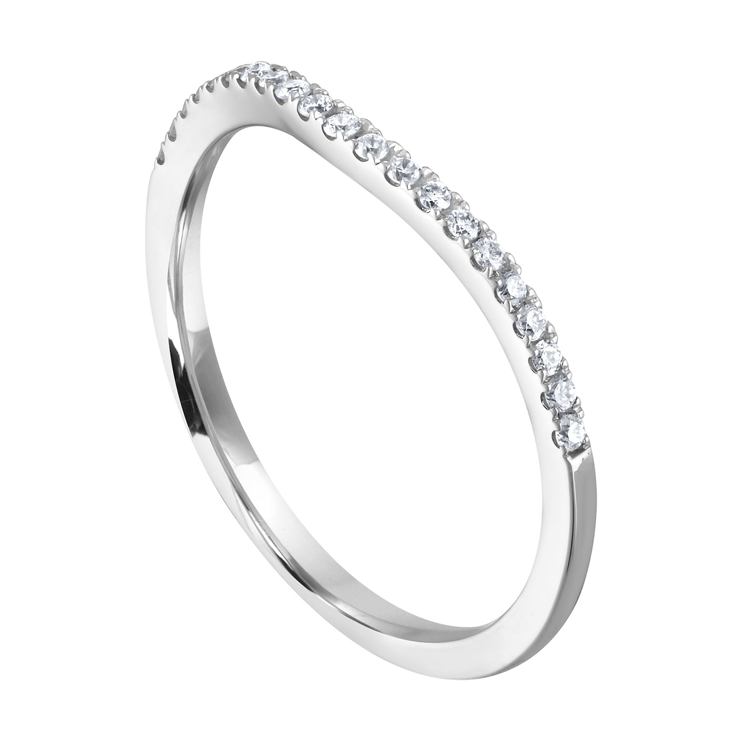 Curved Pavé Diamond Band RB8119