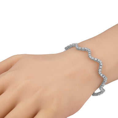 Wavy Tennis Bracelet B2064 – Vimco Diamond Corp.