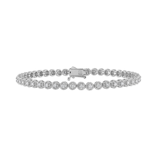 Round Rope Design Tennis Bracelet B2065