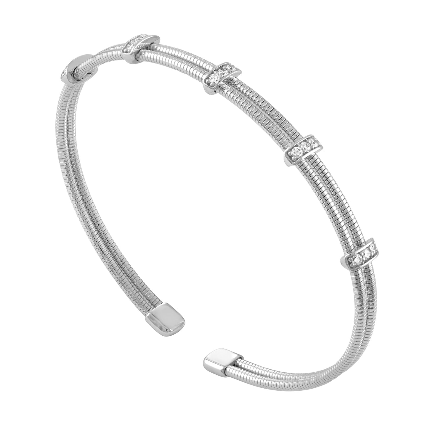 Double-Band Flexible Bangle BG1019