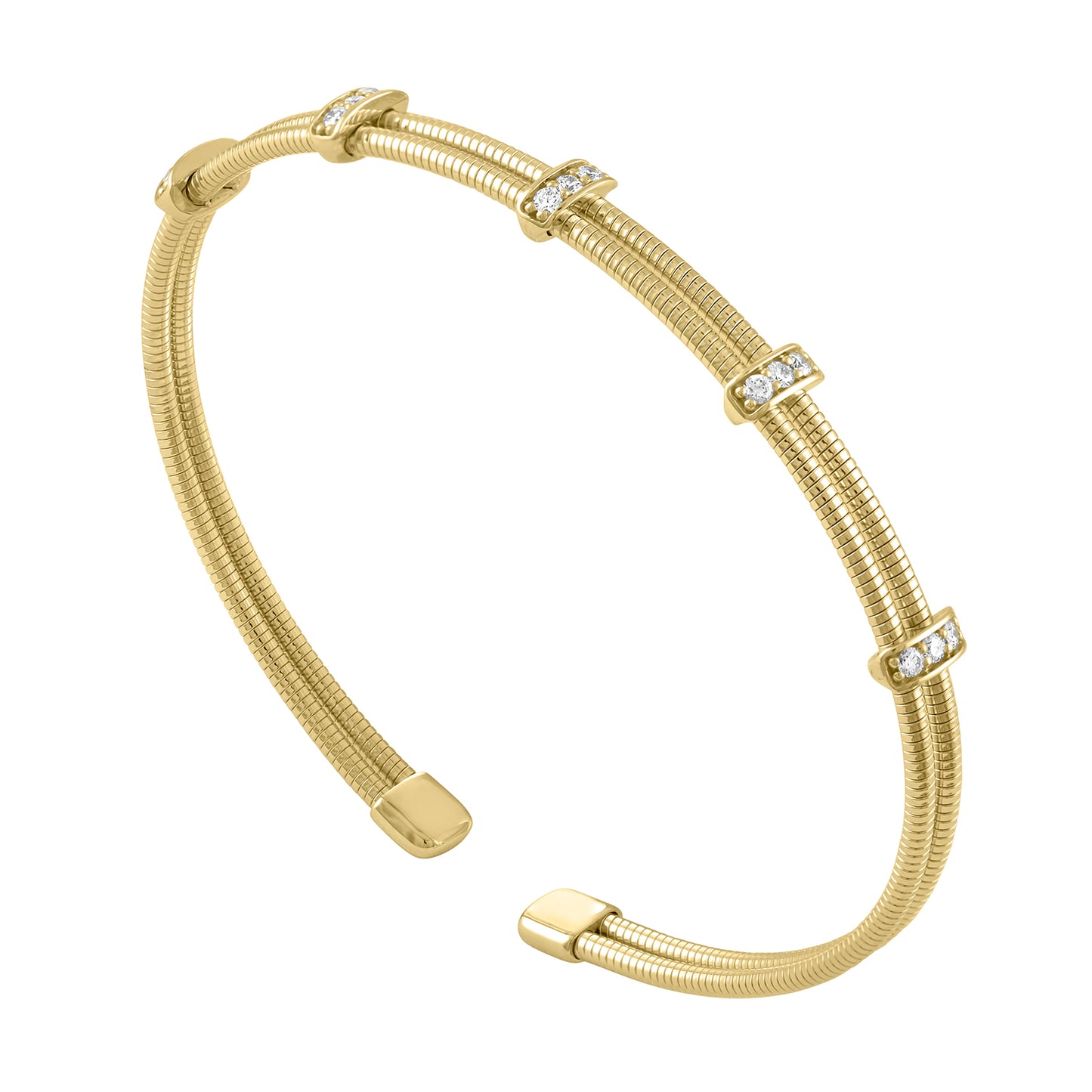 Double-Band Flexible Bangle BG1019