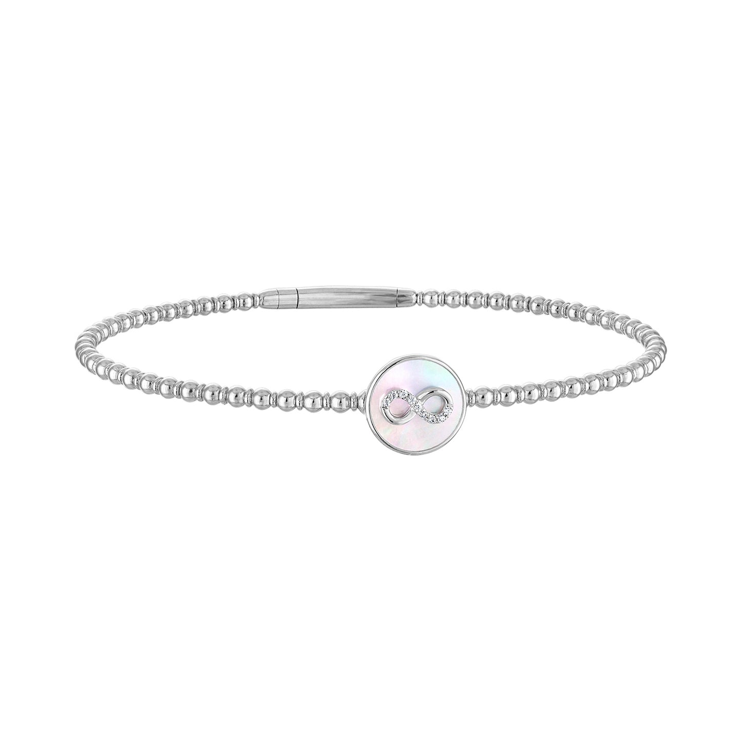 Mother of Pearl Infinity Bangle BG1054