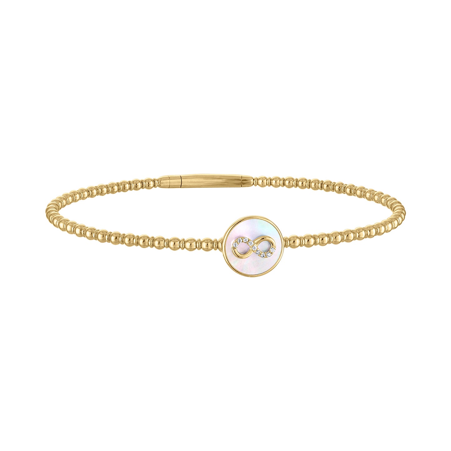 Mother of Pearl Infinity Bangle BG1054