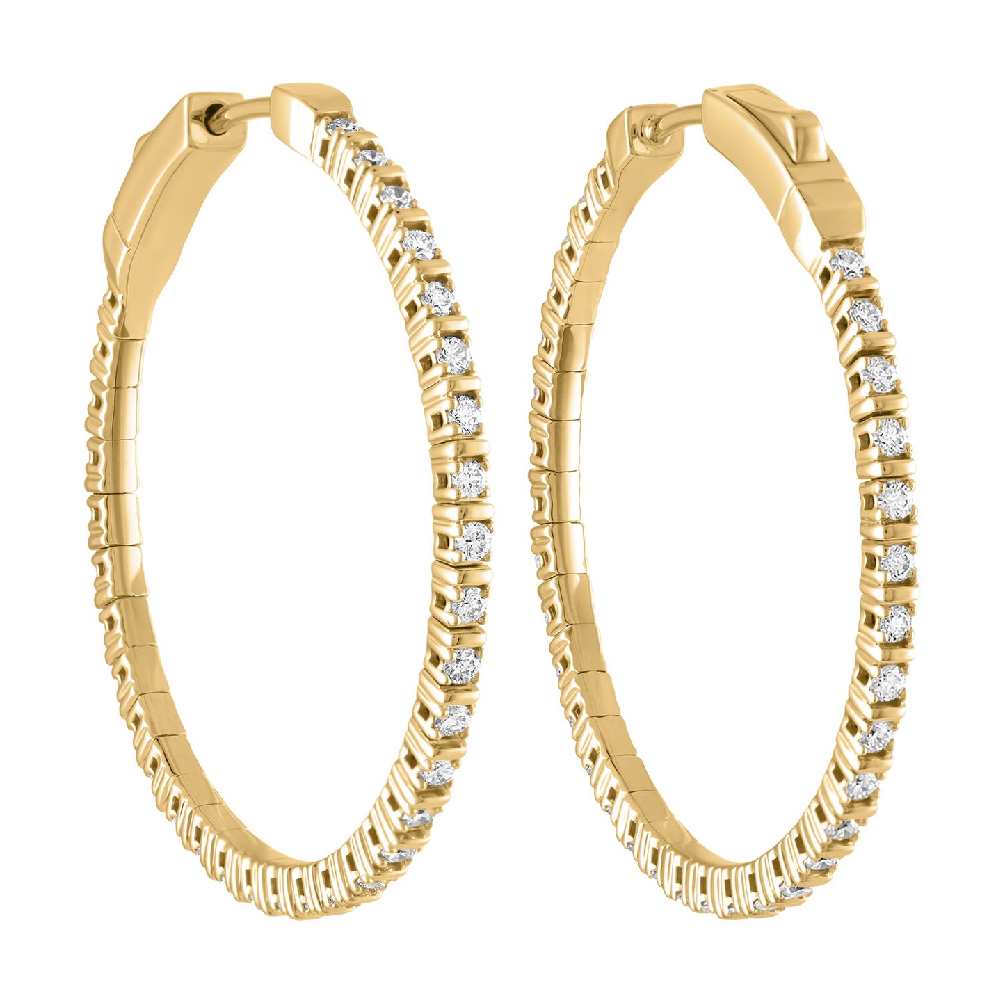 Flexible Diamond Hoops E3077