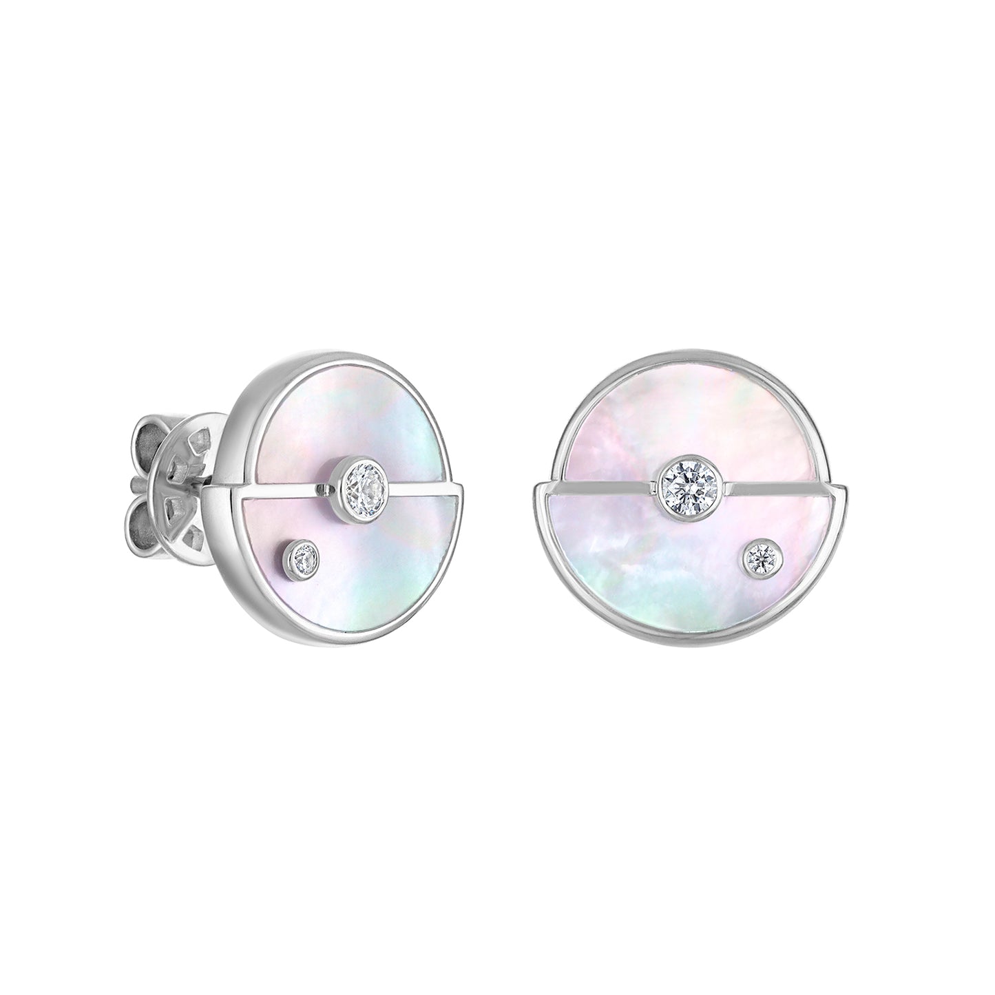 Mother of Pearl Geometric Earrings E3141