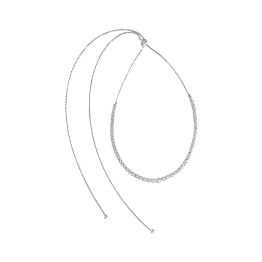 Bolo Necklace Graduated with Rope-Inspired Round Frames NR4013