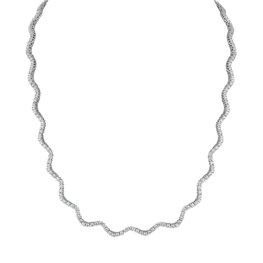 Wavy Tennis Necklace NR4030