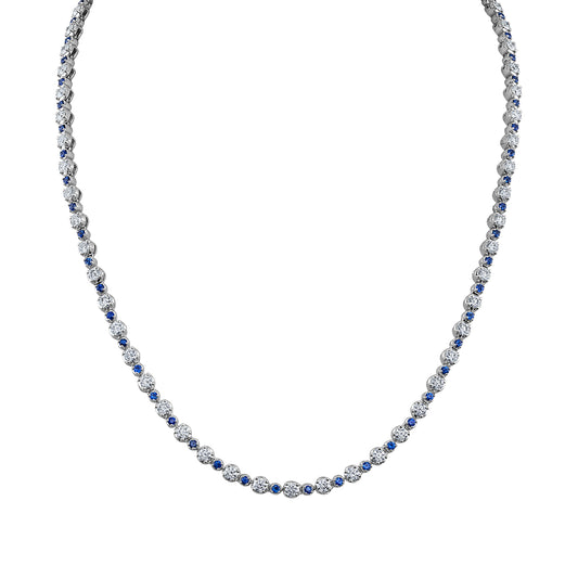 Diamond & Sapphire Necklace NR4032