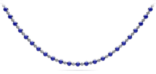 Sapphire & Diamond Necklace NR4033