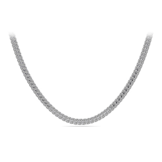 Double Row Marquise Diamond Necklace NR4048