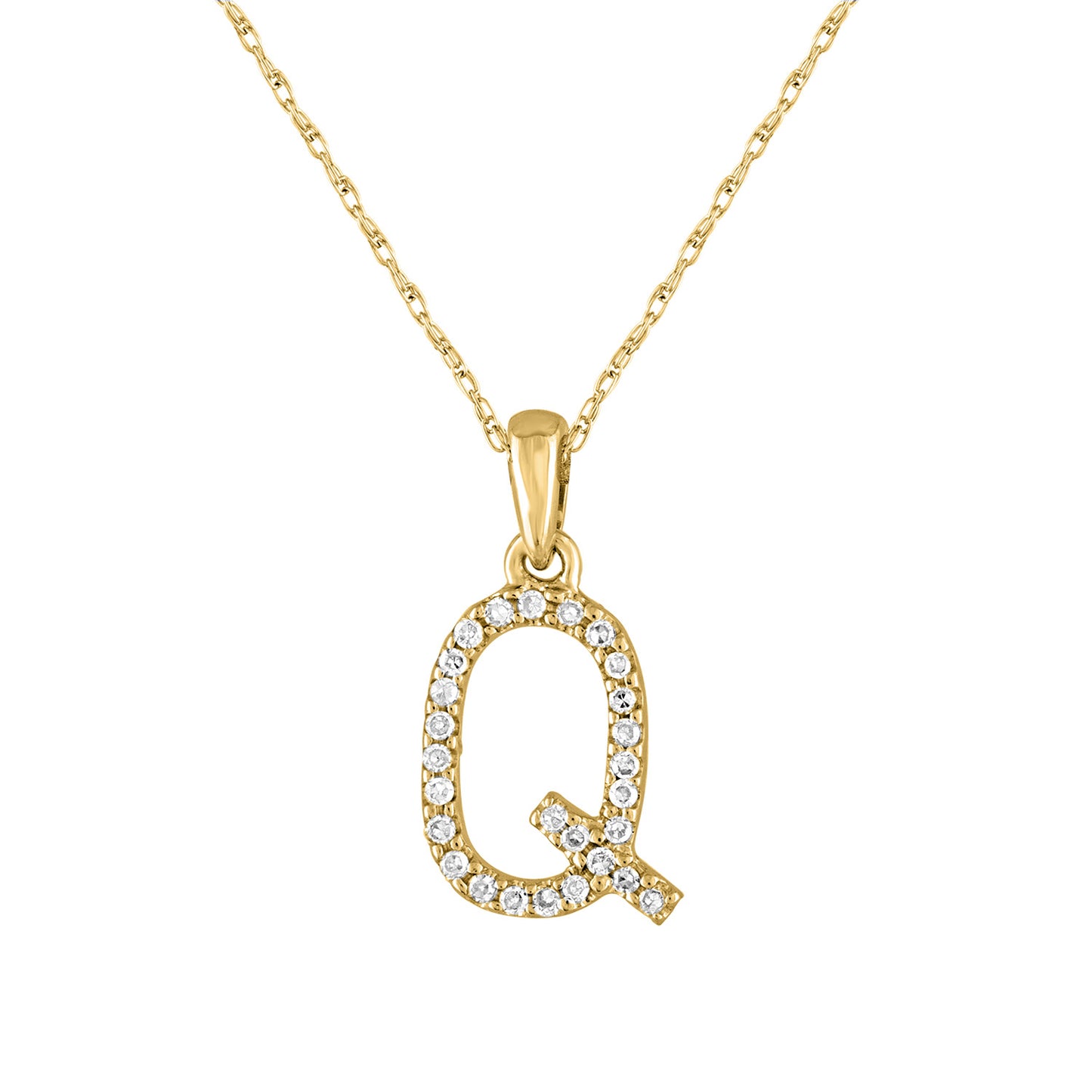 Alphabet Necklace Q