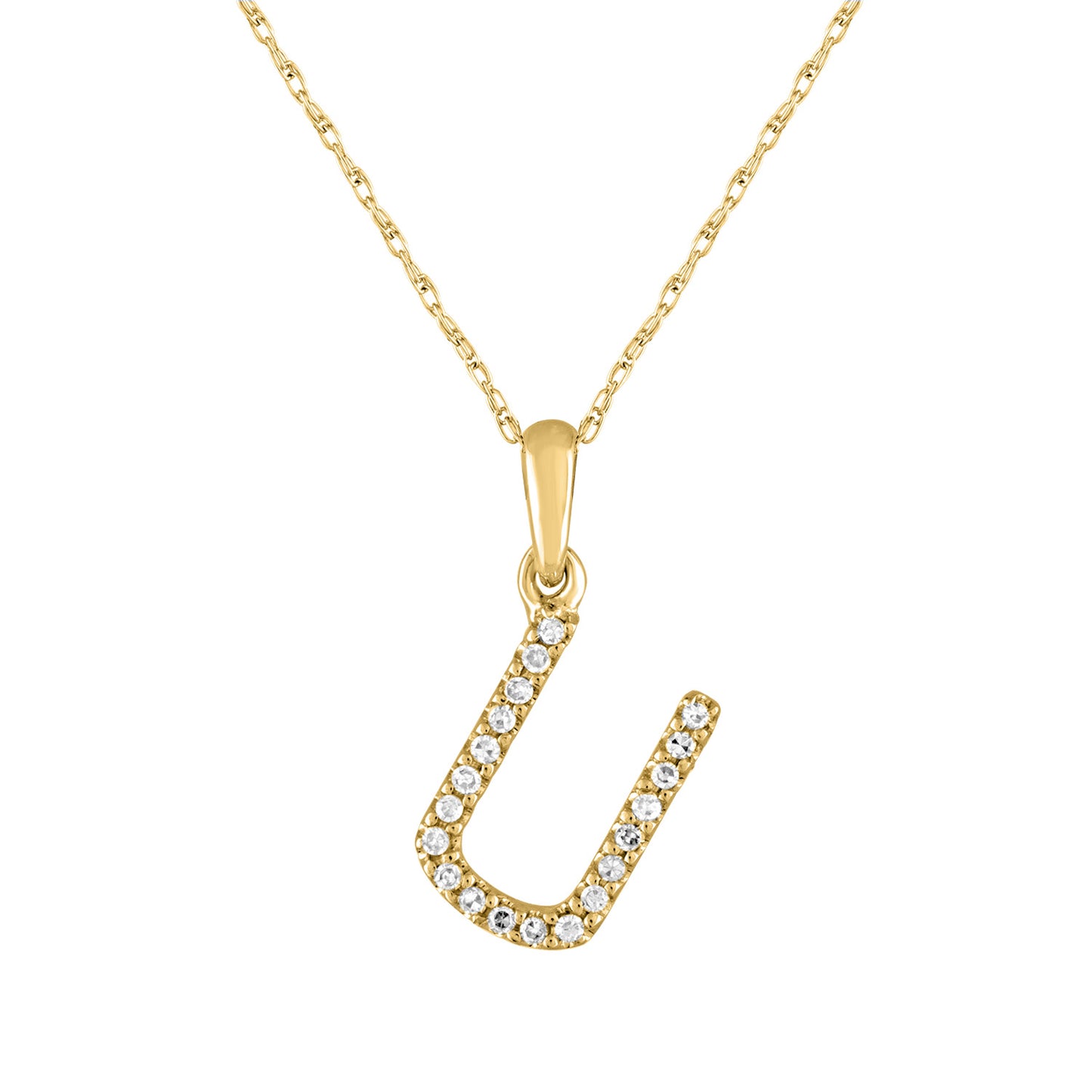 Alphabet Necklace U