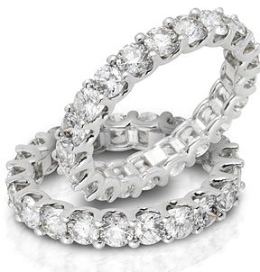 U Prong Diamond Eternity Band R6016