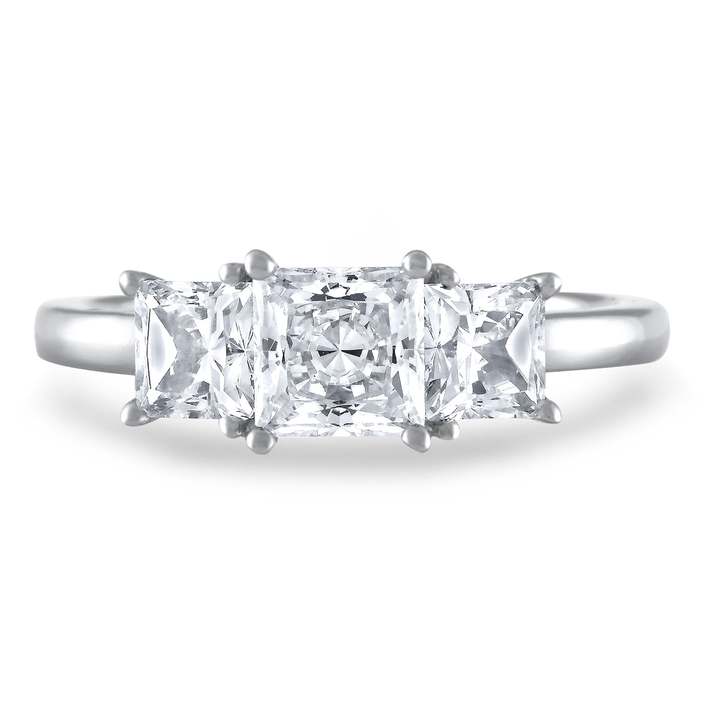 Three-Stone Oval Diamond Engagement Ring R6058