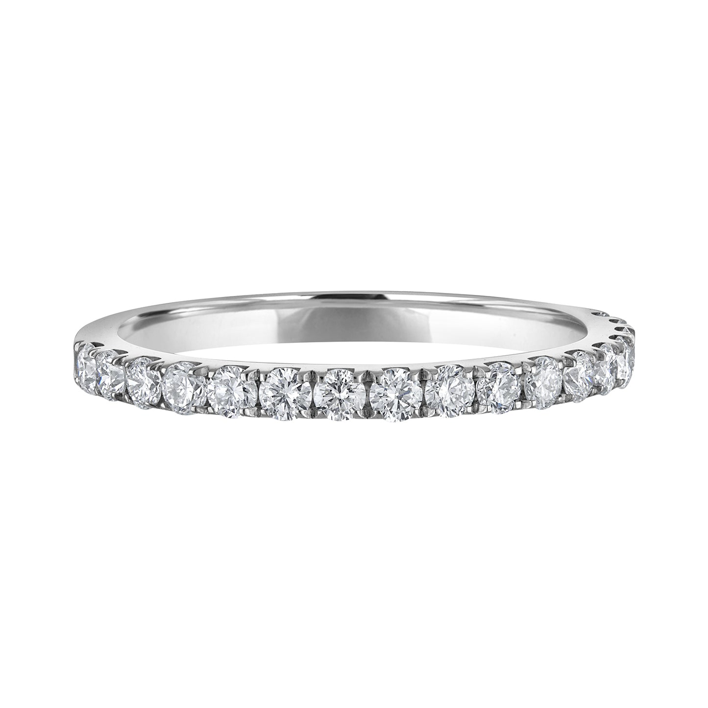 Extruded Tubing Stackable Band French Pave Open Ends R6174