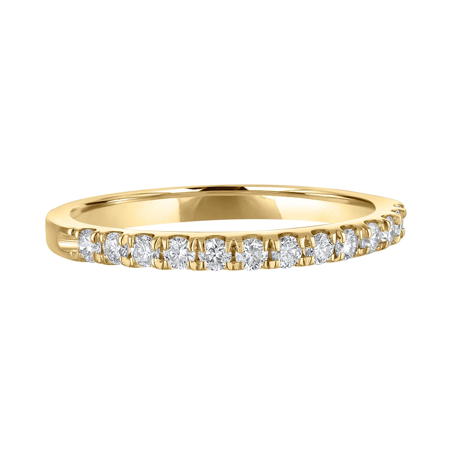 Extruded Tubing Stackable Band French Pave Open Ends R6174