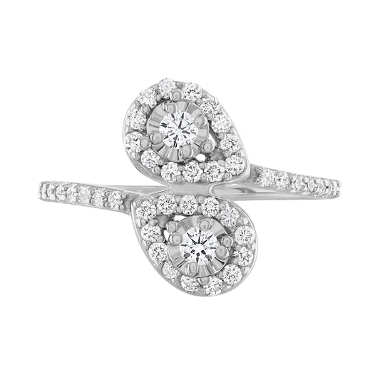 Two Stones Diamond Ring R6186