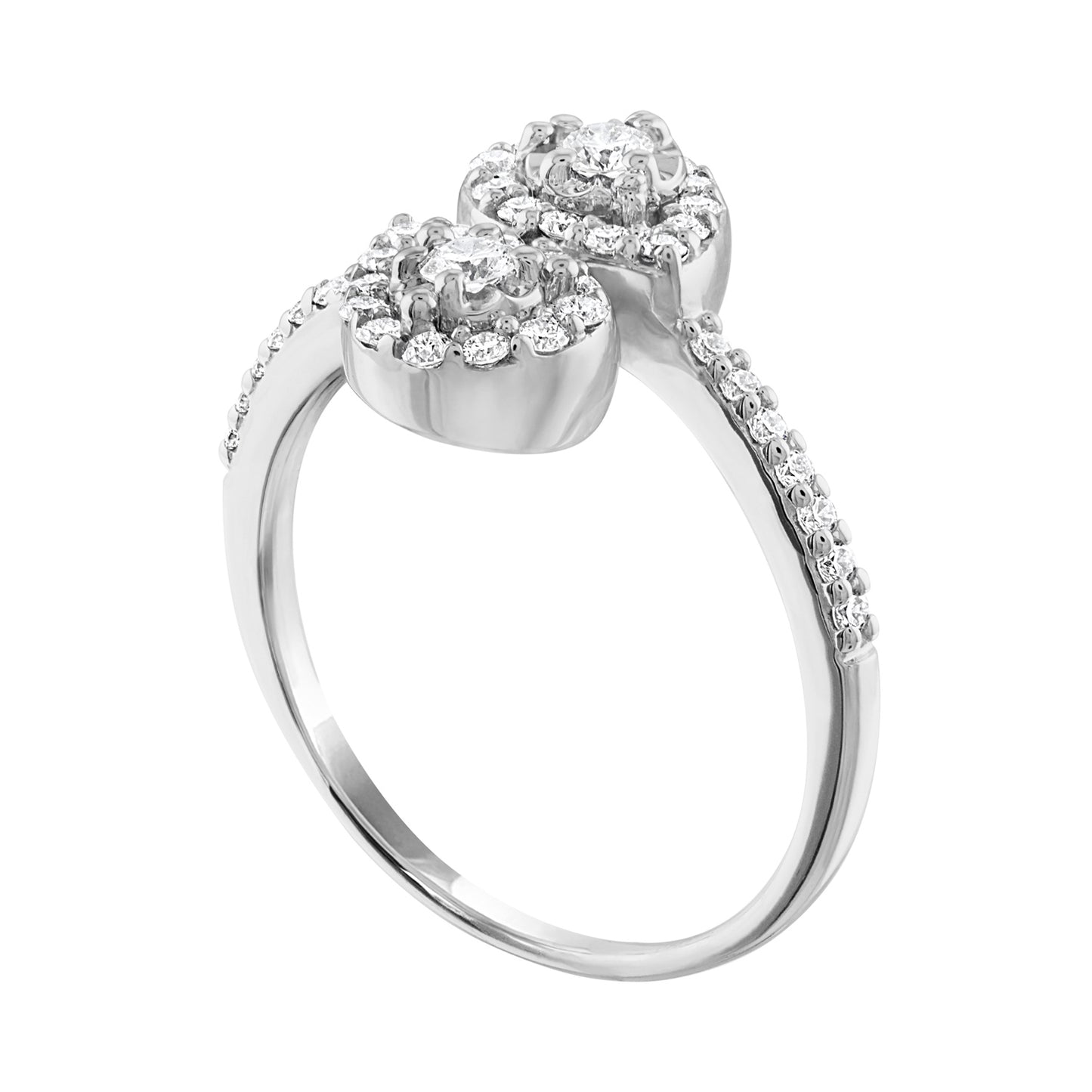 Two Stones Diamond Ring R6186