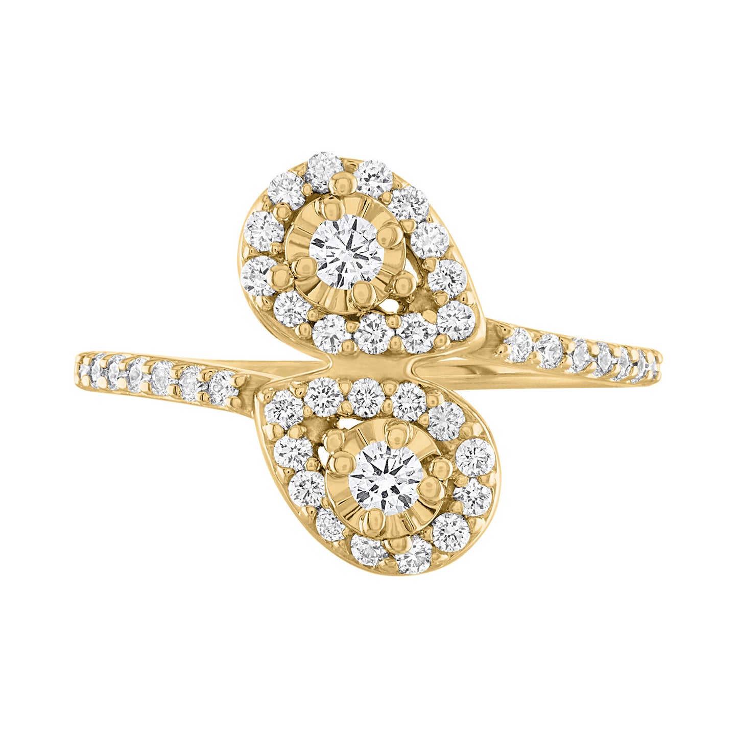 Two Stones Diamond Ring R6186