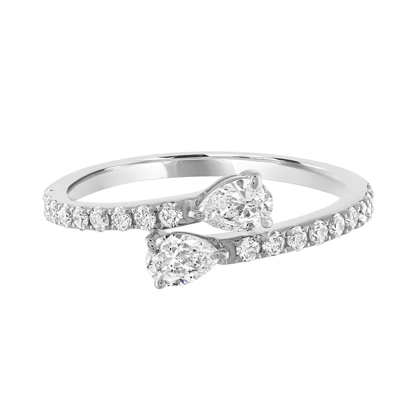 Two Stones Diamond Ring R6189