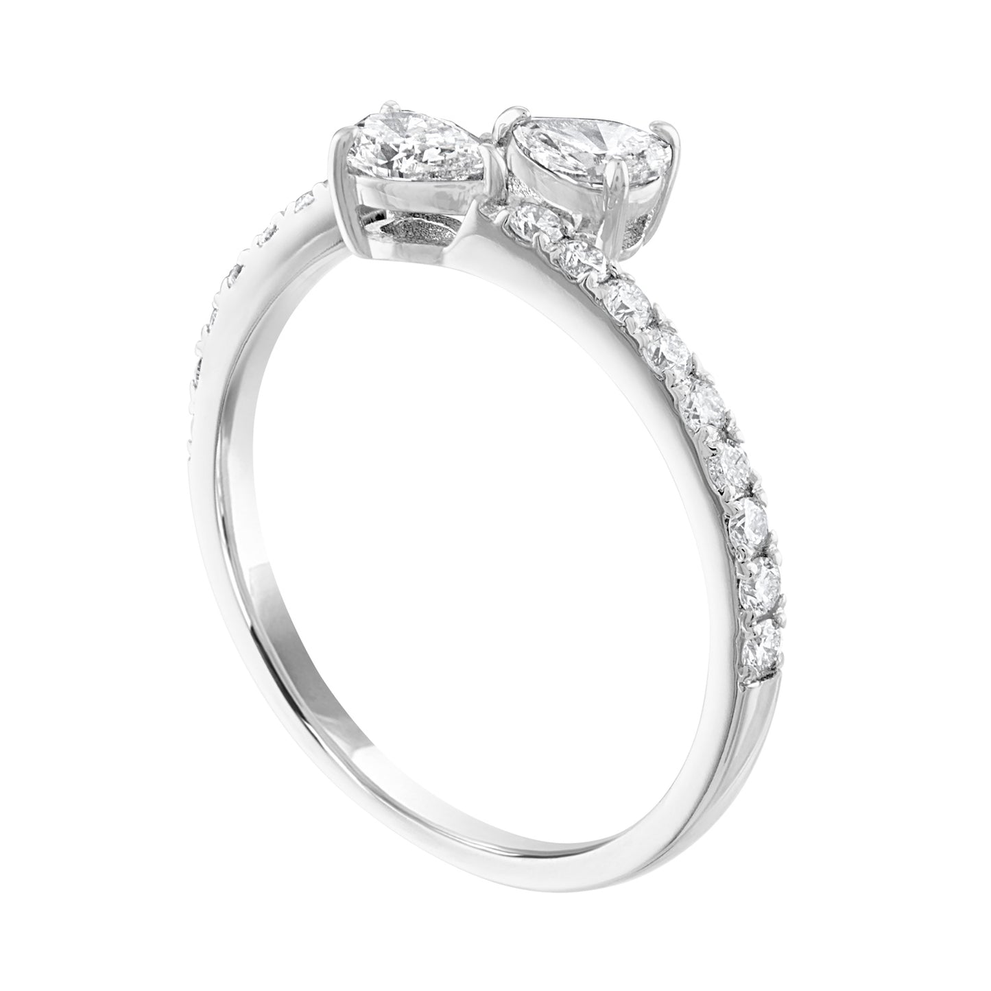 Two Stones Diamond Ring R6189