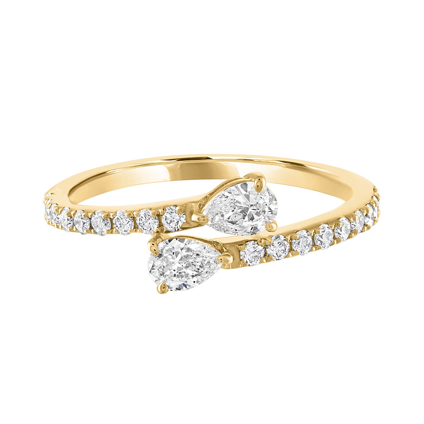 Two Stones Diamond Ring R6189