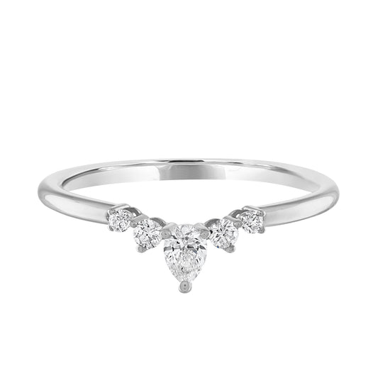 Pear Diamond Tiara Band R6191