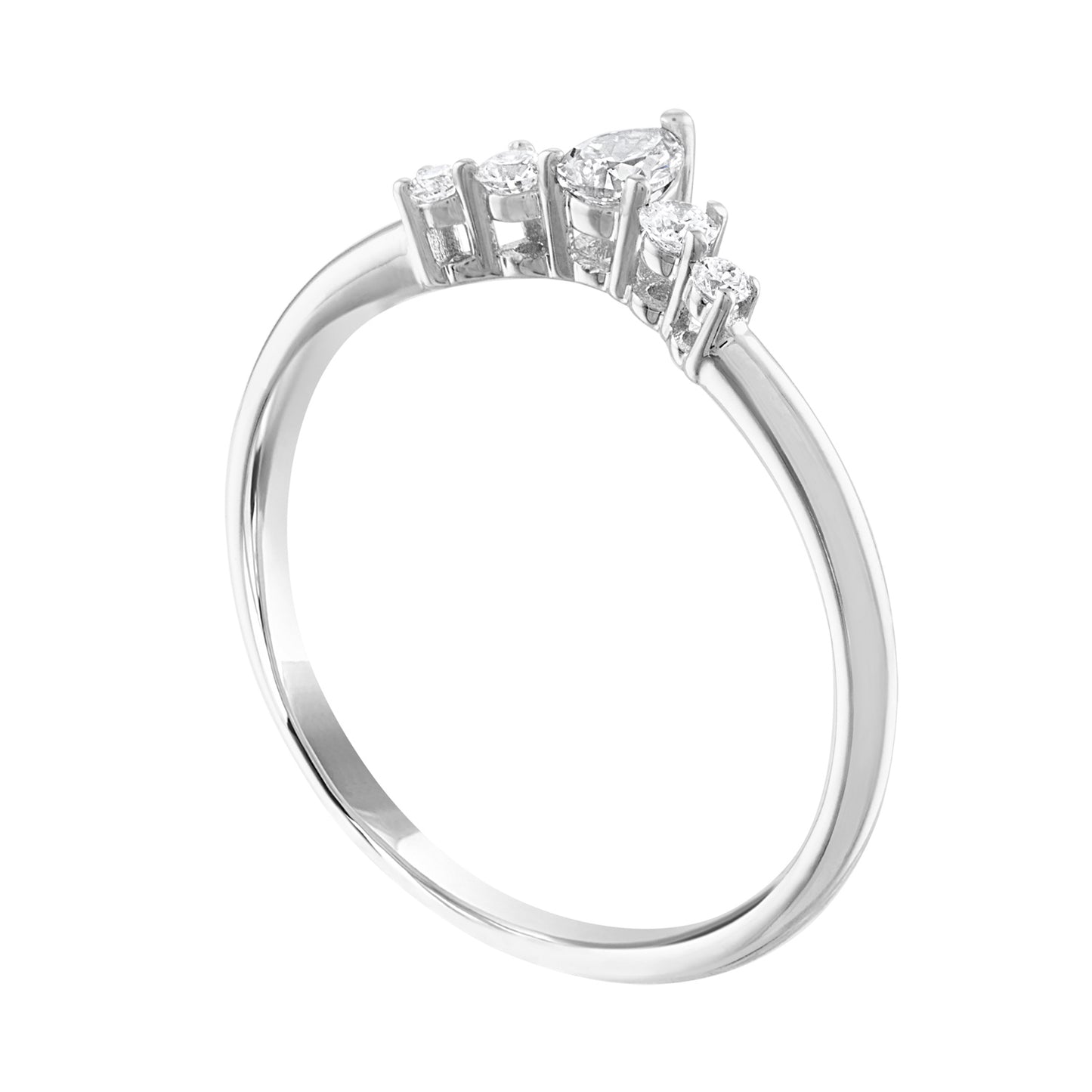 Pear Diamond Tiara Band R6191