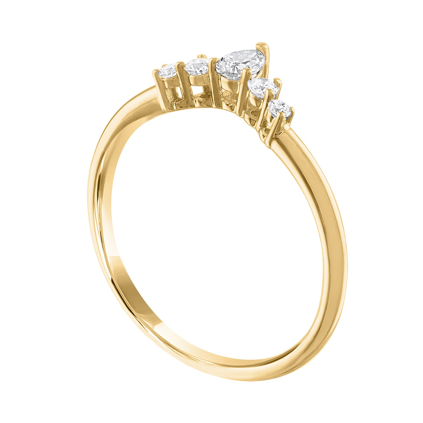 Pear Diamond Tiara Band R6191