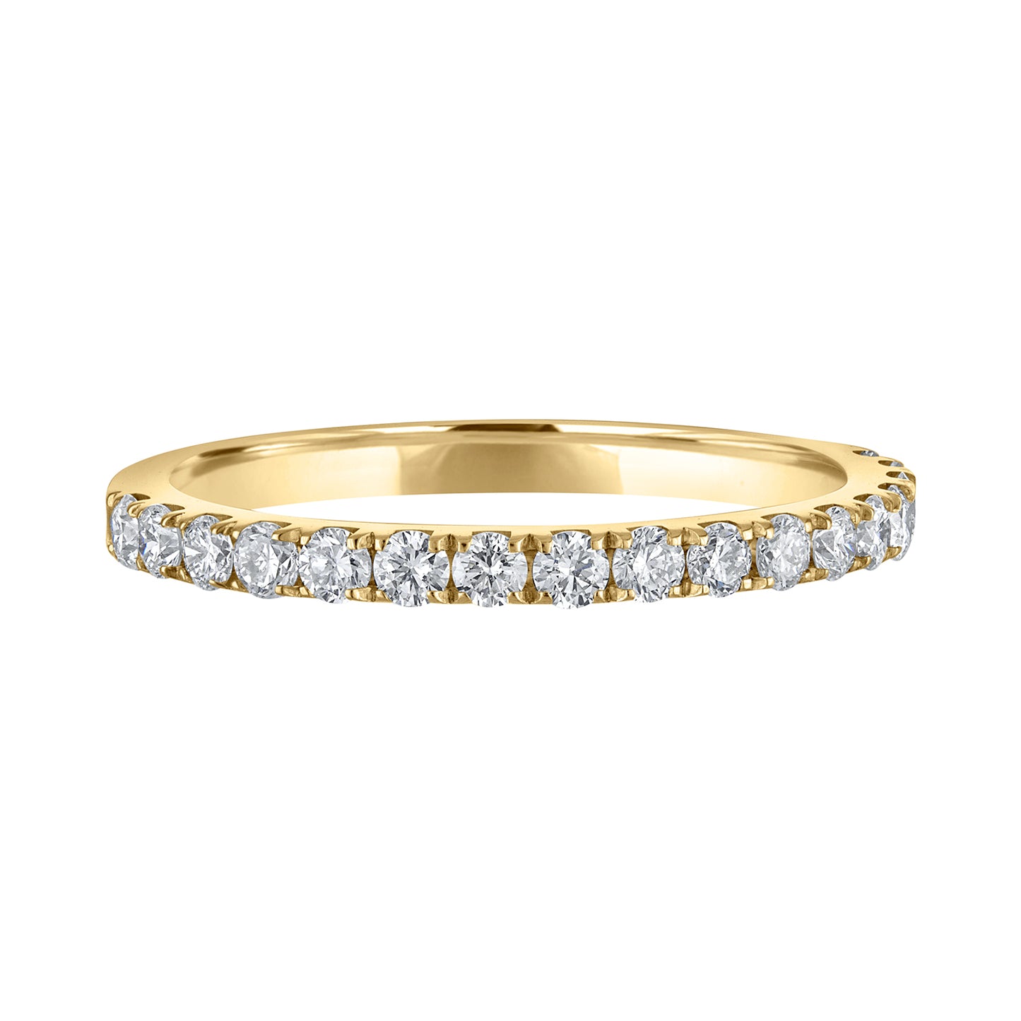 Extruded Tubing Stackable Band French Pave Open Ends R6192