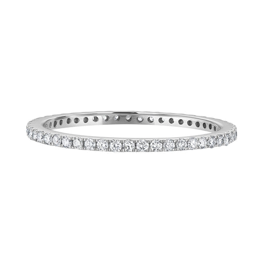 Tiny French-Pave Diamond Eternity Band R6099