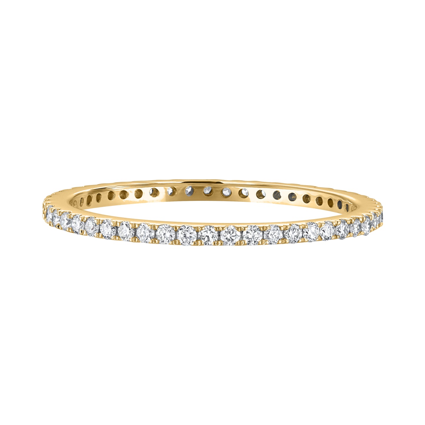 Tiny French-Pave Diamond Eternity Band R6099