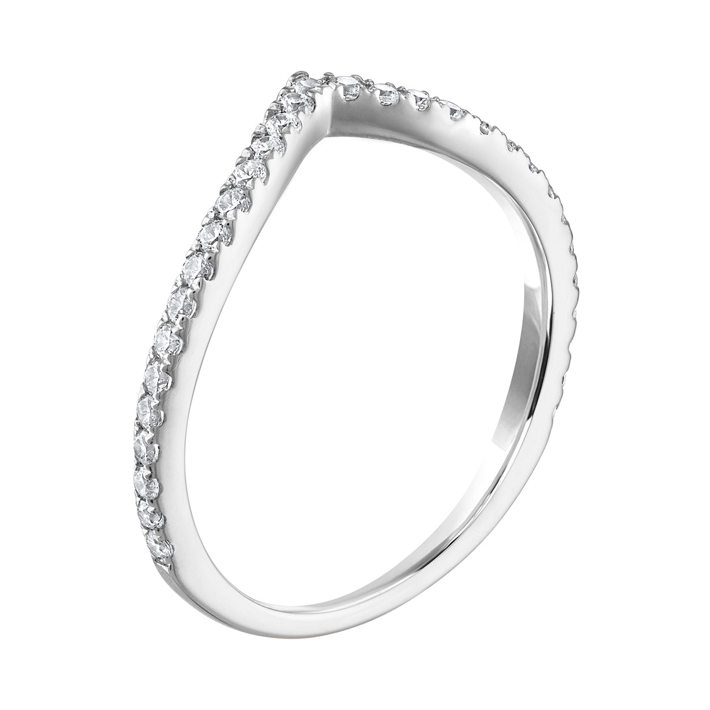 Chevron Pavé Diamond Band RB6112