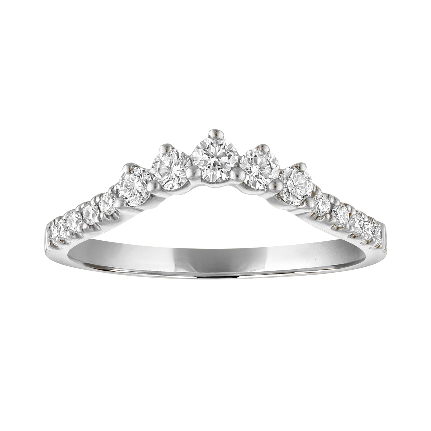 Tiara Shared-Prong Diamond Band RB6228