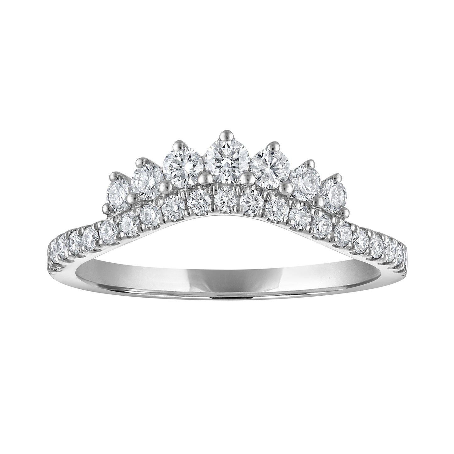 Double Row Tiara Diamond Band RB6234