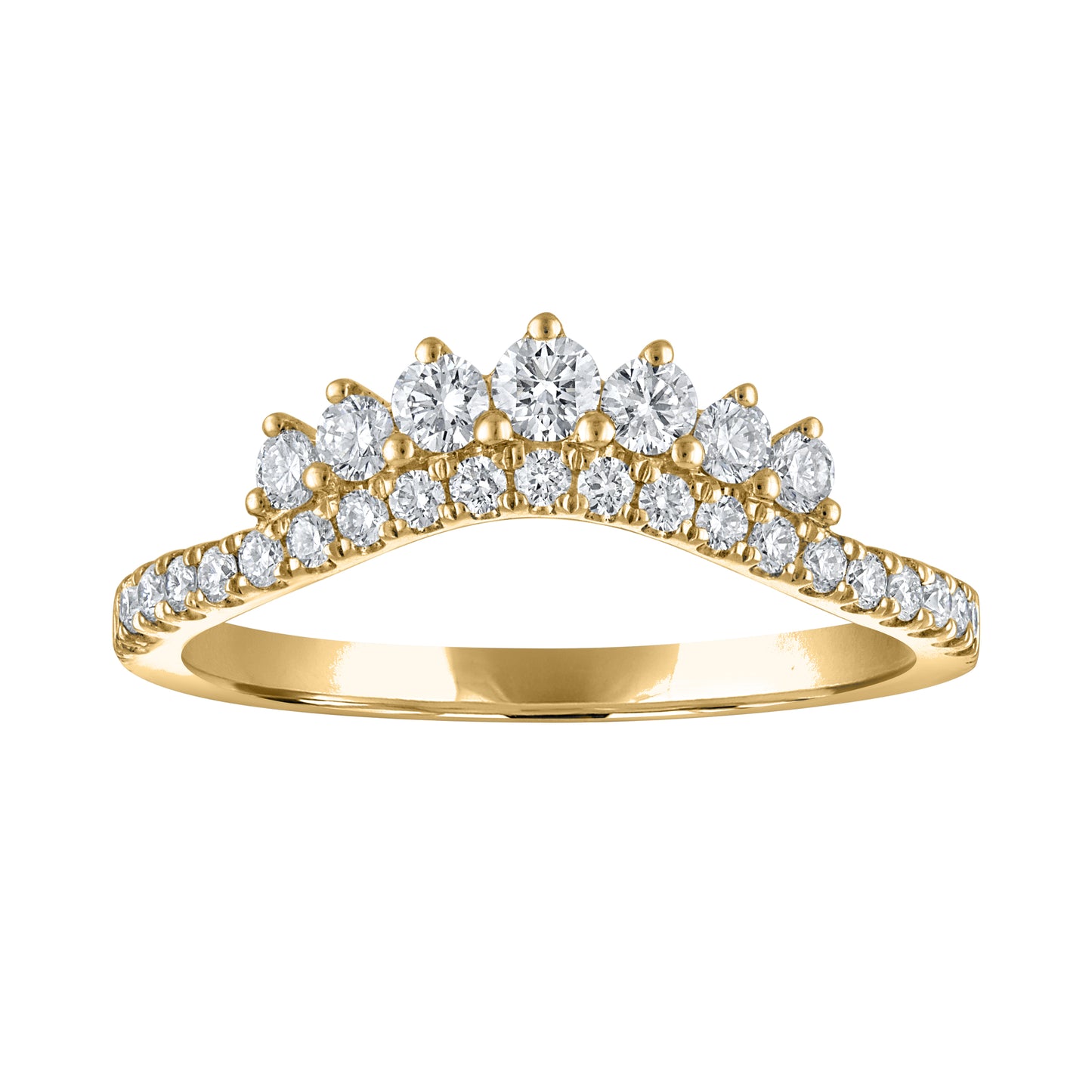 Double Row Tiara Diamond Band RB6234