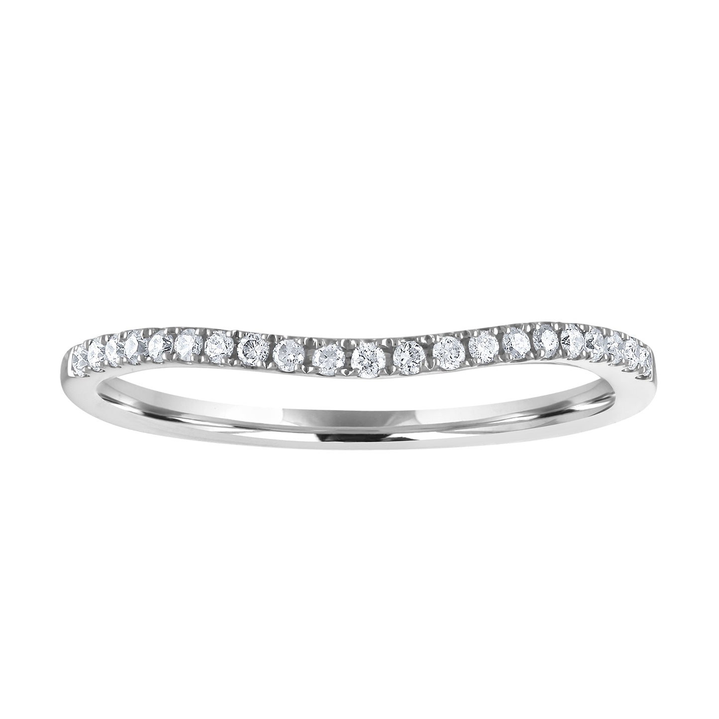 Curved Pavé Diamond Band RB8119