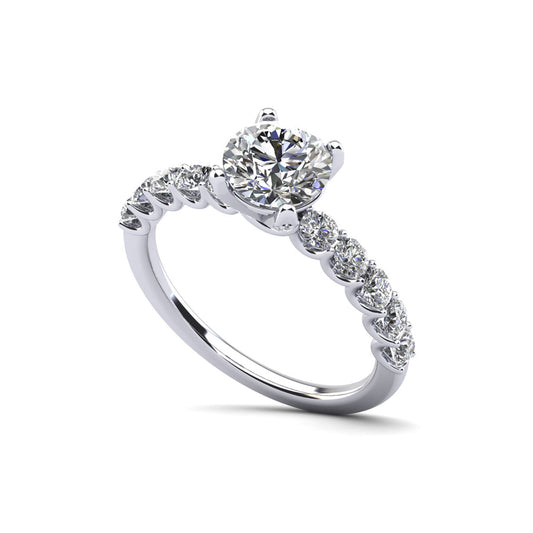 Semi-Mount Engagement Ring U Shape RS8342