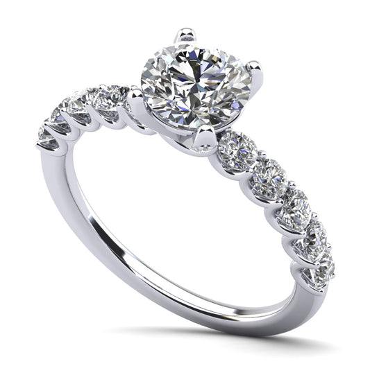 Semi-Mount Engagement Ring U Shape RS8342