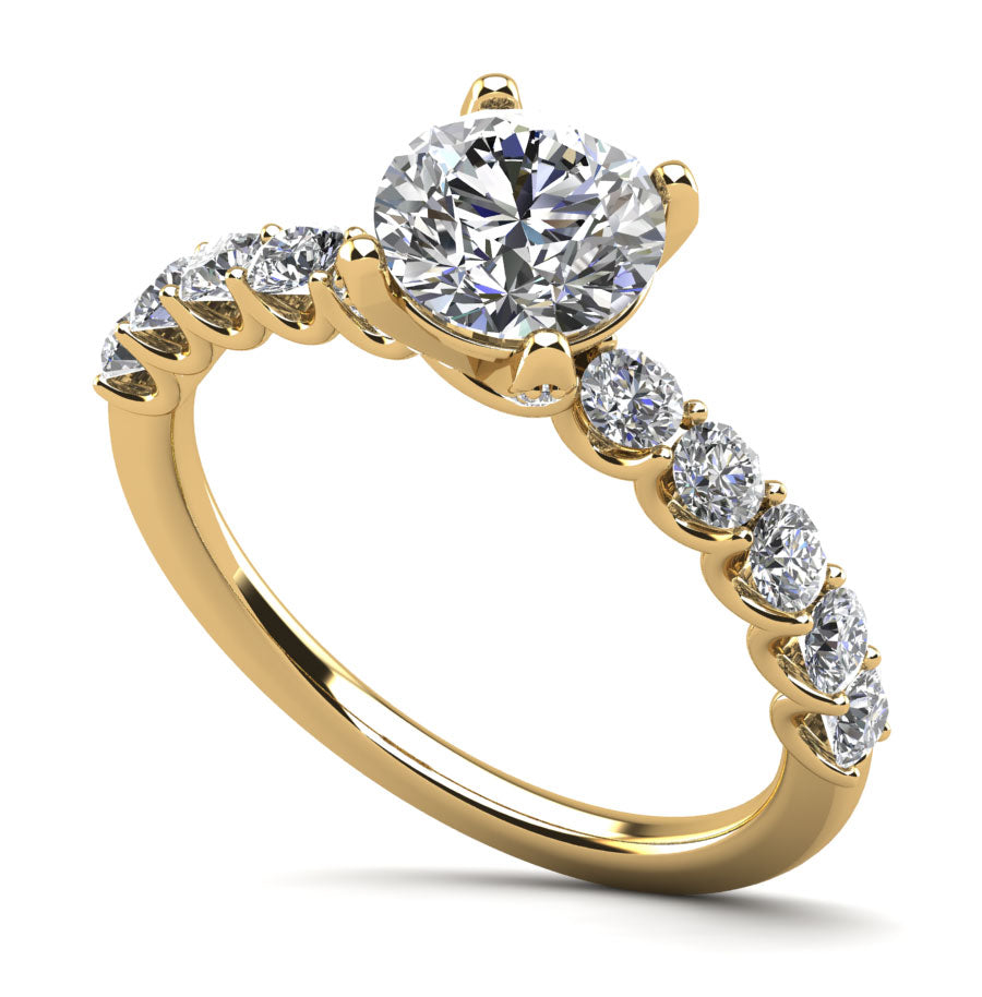 Semi-Mount Engagement Ring U Shape RS8342