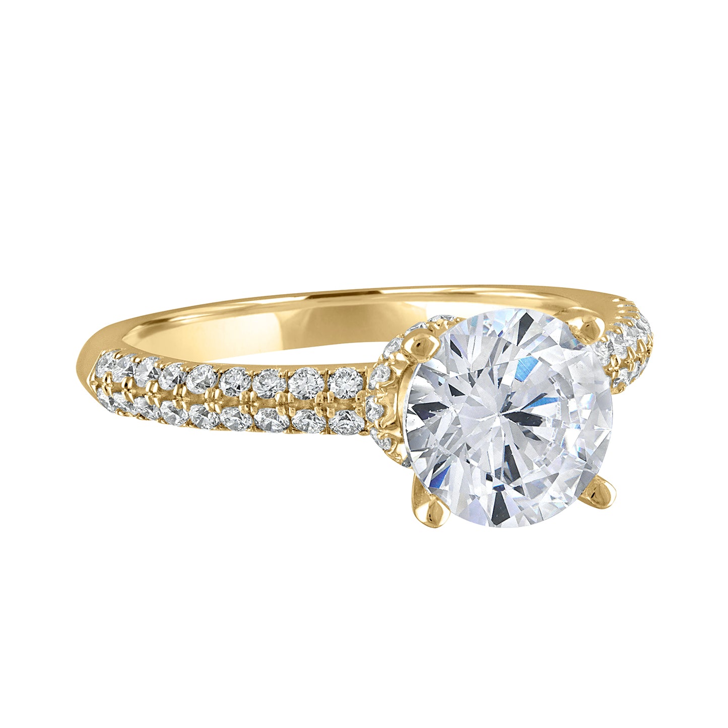 Semi-Mount Engagement Ring Micro-Pave RS8350