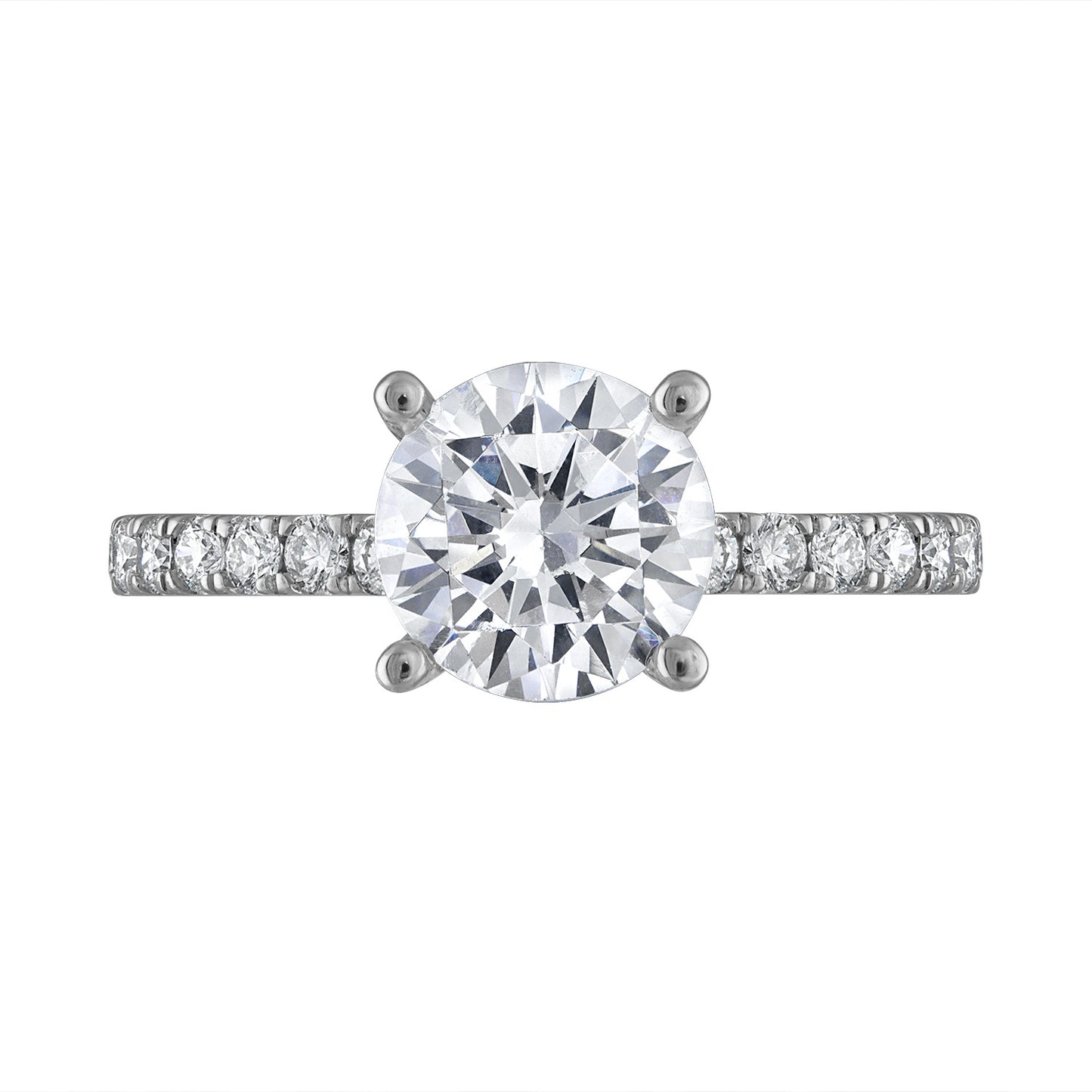 Semi-Mount Engagement Ring Under-Halo RS8351